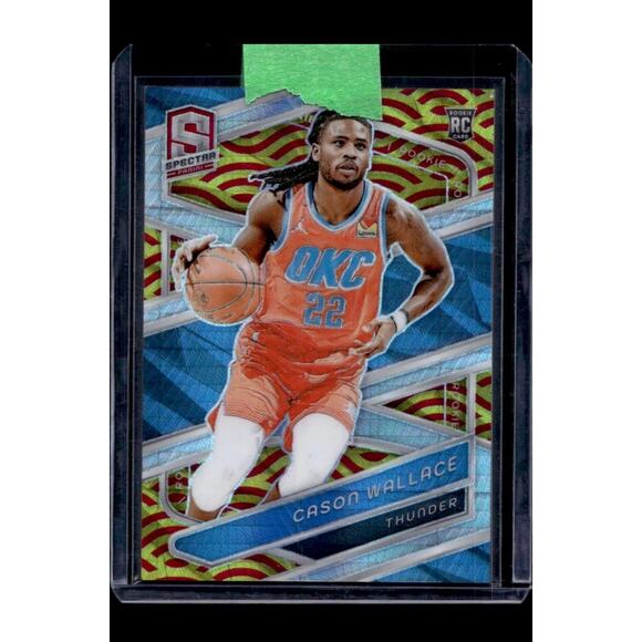 2023-24 Panini Spectra Basketball Cason Wallace Thunder RC /49 - Picture 1 of 2
